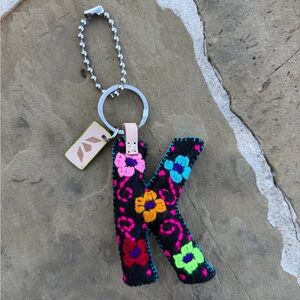 Consuela Black Felt Alphabet Charm Letter K